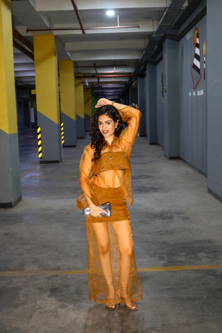 BROWN OUTER SKIN SHIRT